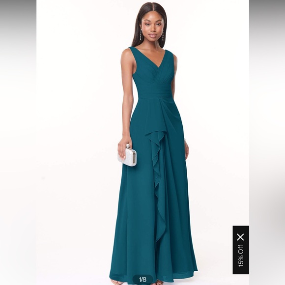 Azazie Julianna in Ink Blue - Picture 1 of 11